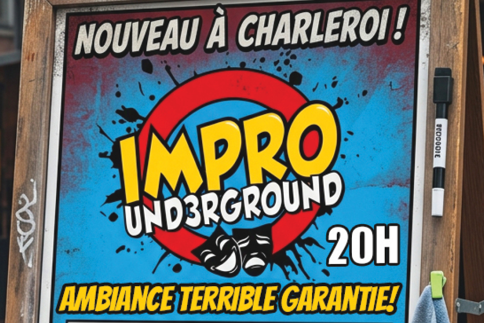 charleroi, impro, underground, theatre, spectacle, improvisation, mair
